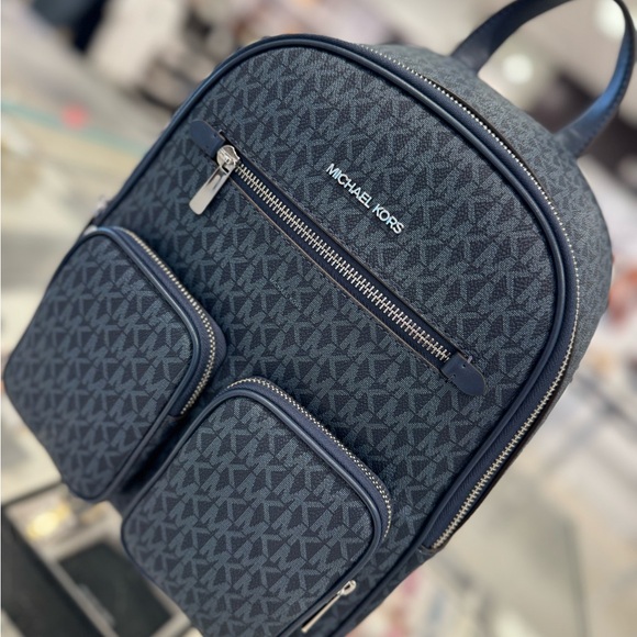 Michael Kors Jet Set Item Medium Backpack MK Admiral Multi - Picture 13 of 14